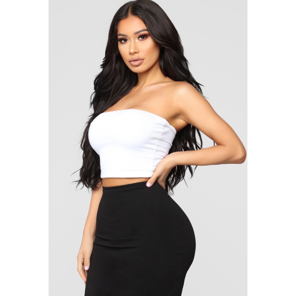 Fashion Nova White Bandeau